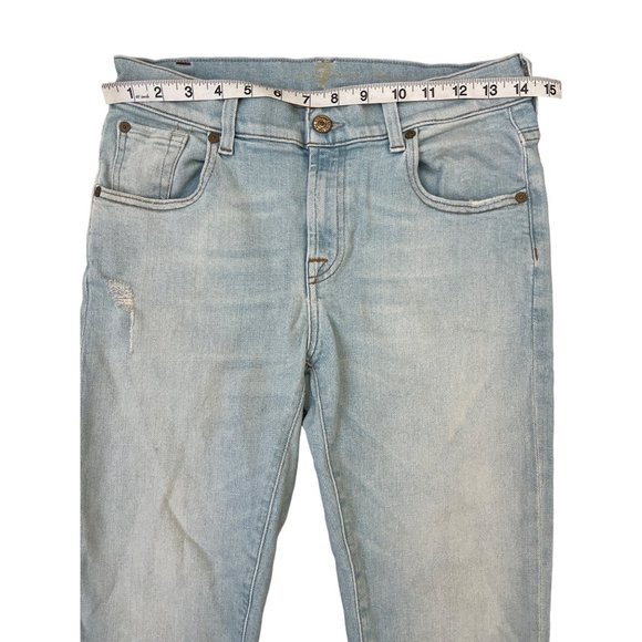 7 For All Mankind Relaxed Skinny Nashville Light Jeans Womens Size 25 $218 - Picture 4 of 11